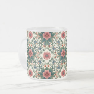 Tasse Givré Magie des fleurs boho - dans des nuances de vert e
