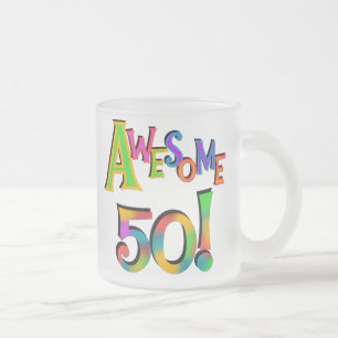 Tasse Givré Magnifique 50 T-shirts et cadeaux d'anniversaire