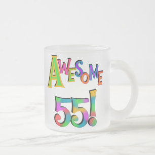 Tasse Givré Magnifique 55 T-shirts et cadeaux d'anniversaire