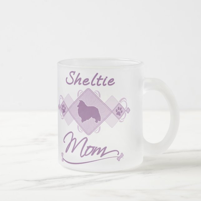 Tasse Givré Maman de Sheltie (Droit)