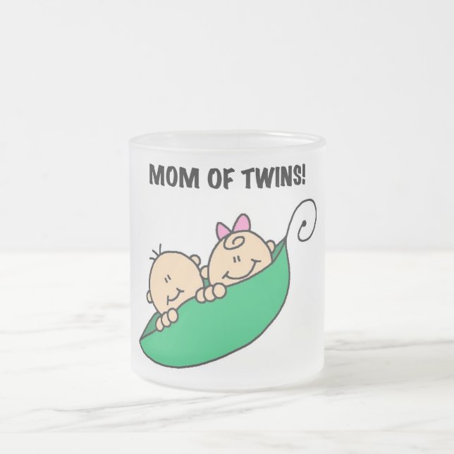 Tasse Givré Maman de Twins-Peas dans un Pod Tshirts et cadeaux (Centre)