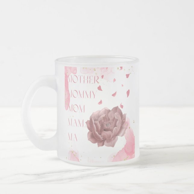 Tasse Givré Maman, Maman, Maman, Maman, Maman, Maman, Ma 10 oz (Gauche)