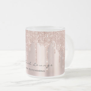 Tasse Givré Maquillage d'étincelle de rose de studio de beaut