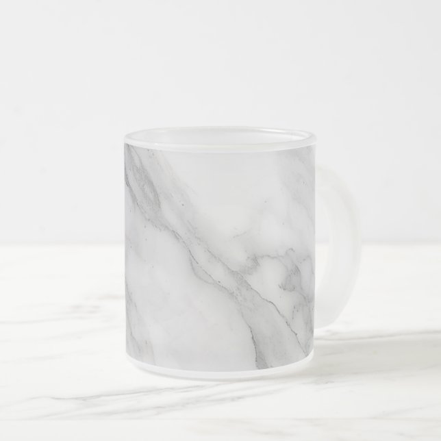 Tasse Givré Marbre Blanc (Devant droit)