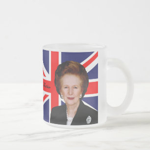Tasse Givré Margaret Thatcher - drapeau britannique