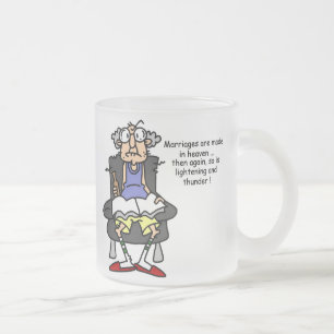 Tasse Givré Mariage, Éclair, Humour tonnerre