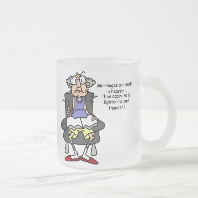 Tasse Givré Mariage, Éclair, Humour tonnerre (Droit)