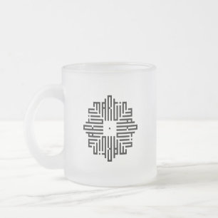 Tasse Givré MARTIN   Noir   Calligraphie Kufi Géométrique Mode