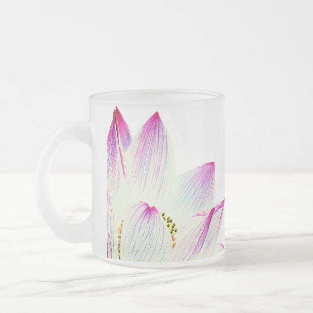 Tasse Givré Massage Namaste de yoga de Lotus rempli par (Gauche)