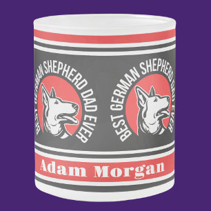 Tasse Givré Meilleur berger allemand personnalisé papa jamais