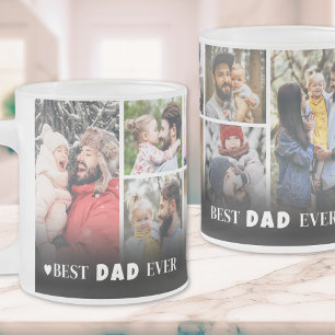 Tasse Givré Meilleur Papa Personnalisé 8 Photos Collage Cadeau