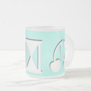 Tasse Givré Message codé ? Bouchon de verre décongelé