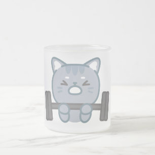 Tasse Givré mignon chat gymnase design chat gym amant design