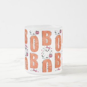 Tasse Givré Mignon dessin de fantôme Kawaii « Boo » pour Hallo