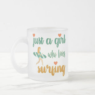 Tasse Givré Mignonne citation estivale Juste une fille qui aim