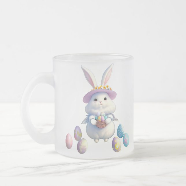 Tasse Givré Mignonne lapin de Pâques 01 (Gauche)