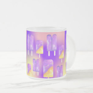 Tasse Givré Mikitiez été arc-en-ciel popsicle or violet
