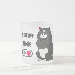 Tasse Givré Mode grumeux sur drôle de gros chat