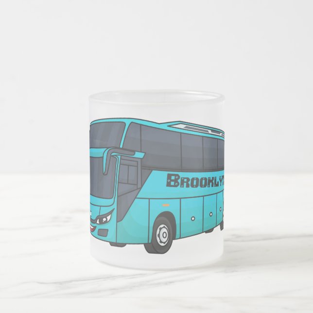 Tasse Givré Modern passenger bus cartoon illustration (Centre)