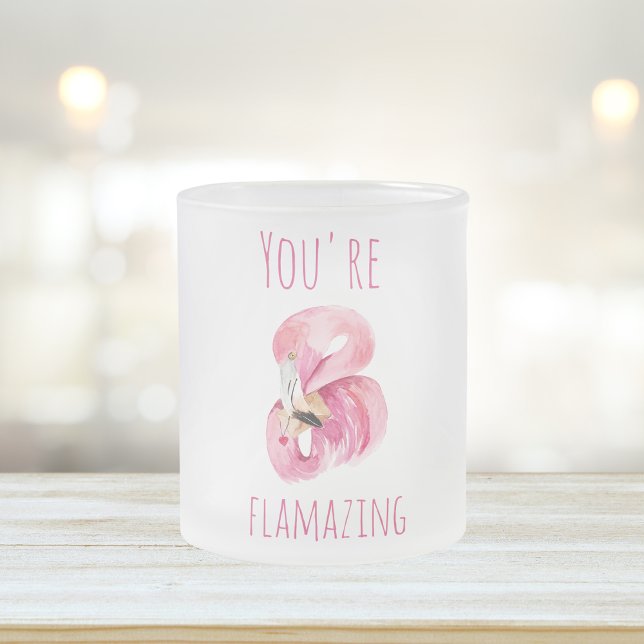 Tasse Givré Moderne Vous Flamazirez Beauté Flamant rose rose (Créateur téléchargé)