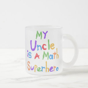 Tasse Givré Mon oncle Math Superhero T-shirts et cadeaux