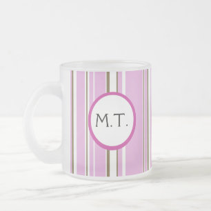 Tasse Givré Monogramme Brown rose