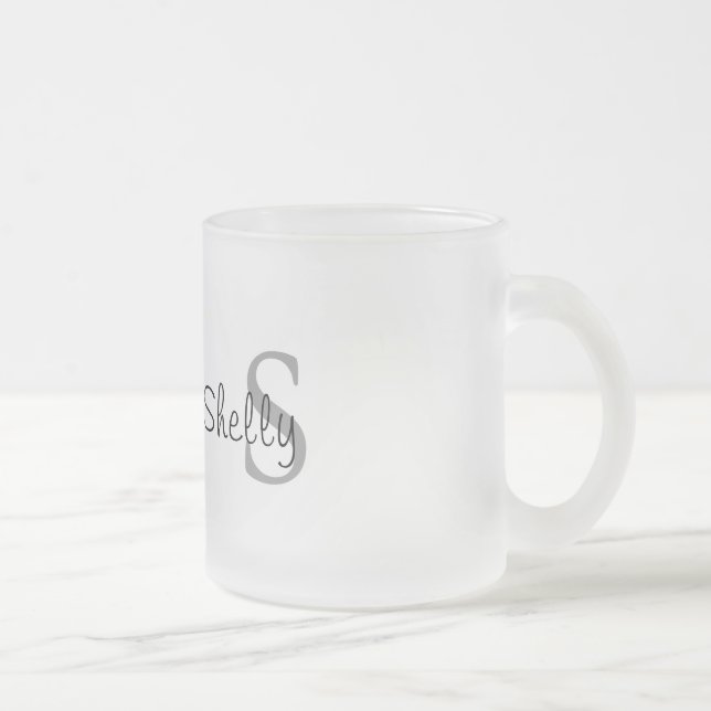 Tasse Givré Monogramme simple (Droit)