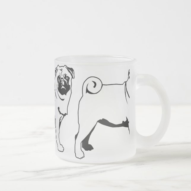 Tasse Givré Mops Carlin (Droit)