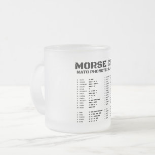 Tasse Givré Morse Code Alphabet phonétique OTAN