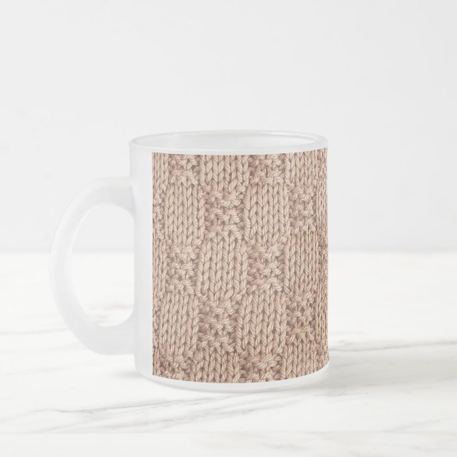 Tasse Givré Motif Bubble Knit Stitch par Shirley Taylor (Gauche)