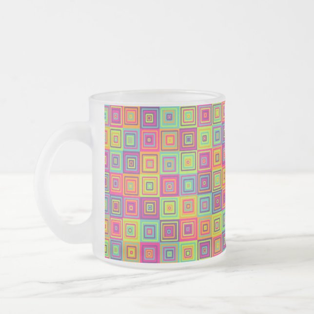 Tasse Givré Motif Carrés (Gauche)