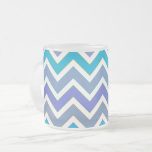 Tasse Givré Motif chevron sport bleu clair
