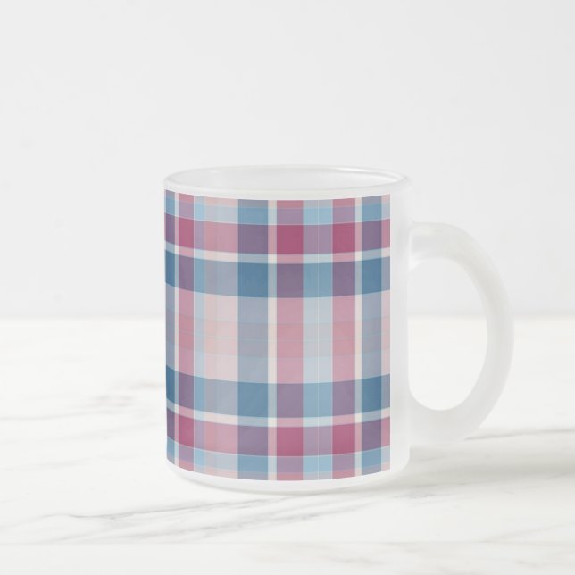 Tasse Givré Motif classique bleu rouge (Droit)