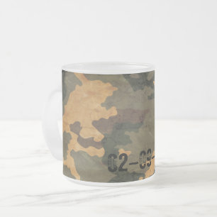 Tasse Givré Motif de camouflage vert vintage 2020
