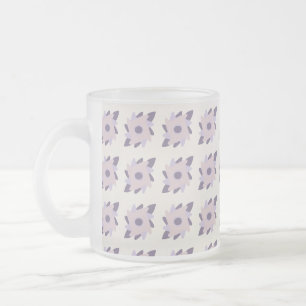 Tasse Givré Motif de carreau décoratif pastel violet