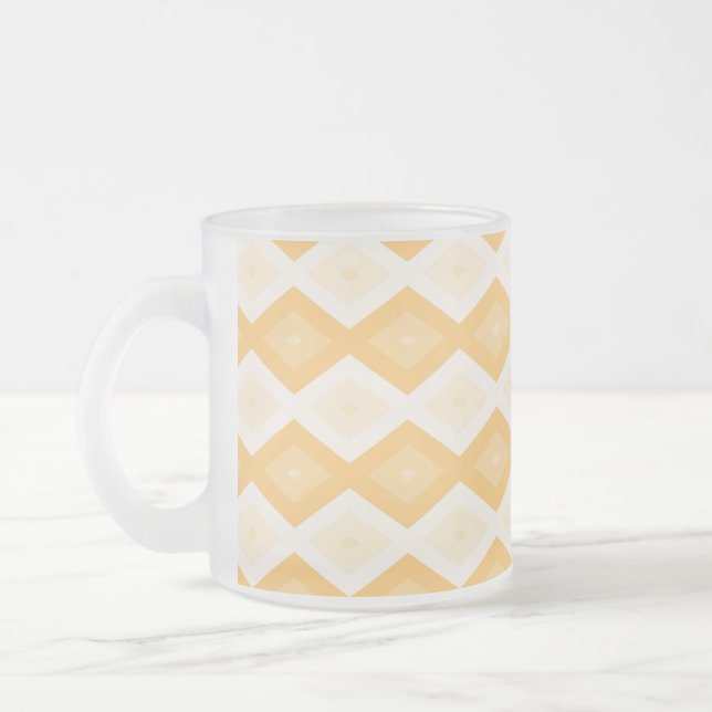 Tasse Givré Motif de diamant jaune (Gauche)