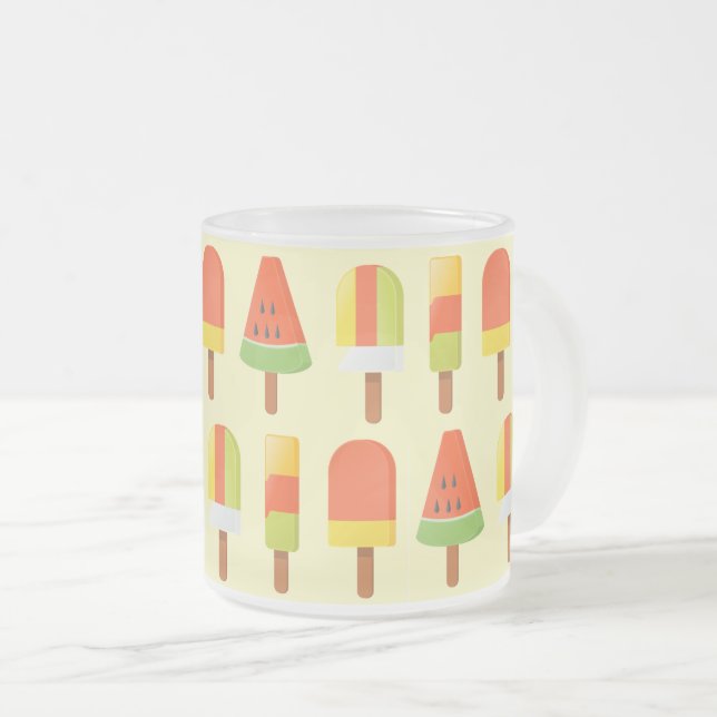 Tasse Givré Motif de glaces d'été (Devant droit)