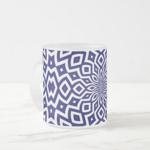 Tasse Givré motif de gribouillis hypnotique
