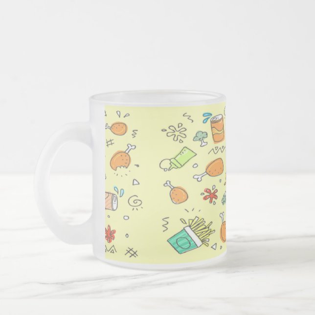 Tasse Givré Motif de nourriture et de boisson (Gauche)