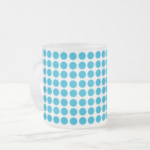 Tasse Givré Motif de points bleus sur blanc