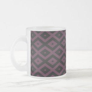 Tasse Givré Motif de prune et de diamant noir