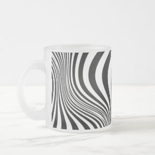 Tasse Givré Motif de texture de peau d'animal zèbre-88