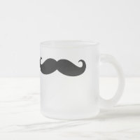 Motif drôle de pilosité faciale de moustache de