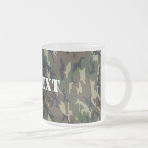 Tasse Givré Motif du camouflage vert militaire