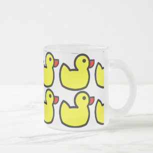 Tasse Givré Motif en caoutchouc jaune pâle