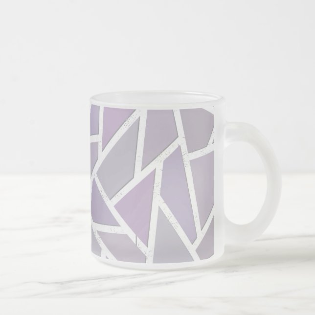 Tasse Givré Motif en mosaïque de lavande (Droit)