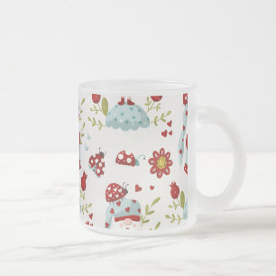 Tasse Givré Motif floral de gnome scandinave mignon