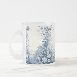 Tasse Givré motif floral français