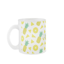 Motif moderne de fruit vert jaune ananas