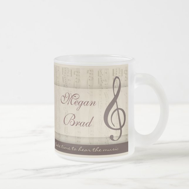 Tasse Givré Musiciens dans l'amour (Droit)